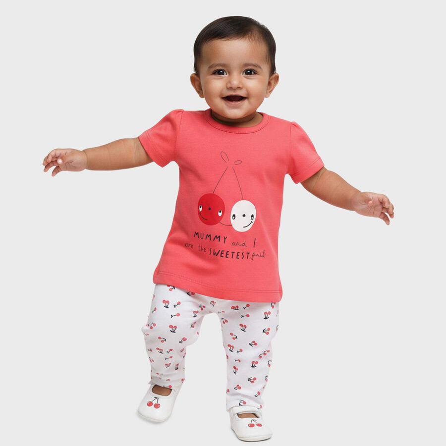 Infants' Capri Set, Pink, large