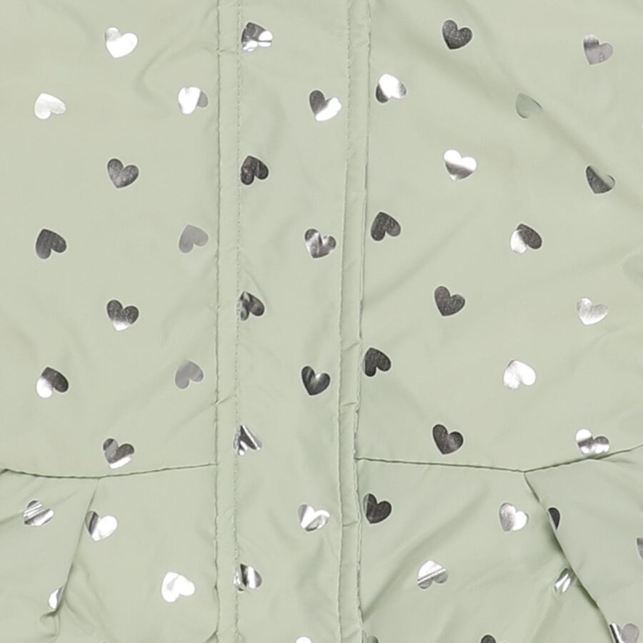 Infants Light Green Hooded Casual Jacket, हल्का हरा, large image number null