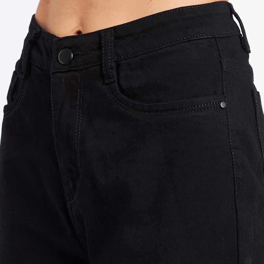 Overdyed High Rise Jeans, Black, large image number null