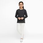 Girls' Thermal Upper, चारकोल, small image number null