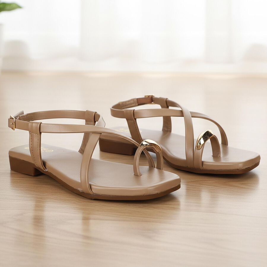 Ladies' Sandal, Beige, large
