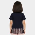 Girls' T-Shirt, Navy Blue, small