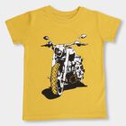Boys' Half Sleeves T-Shirt , मस्टर्ड, small image number null