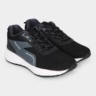 Men's Grey Lace-Up Sneakers, ग्रे, small