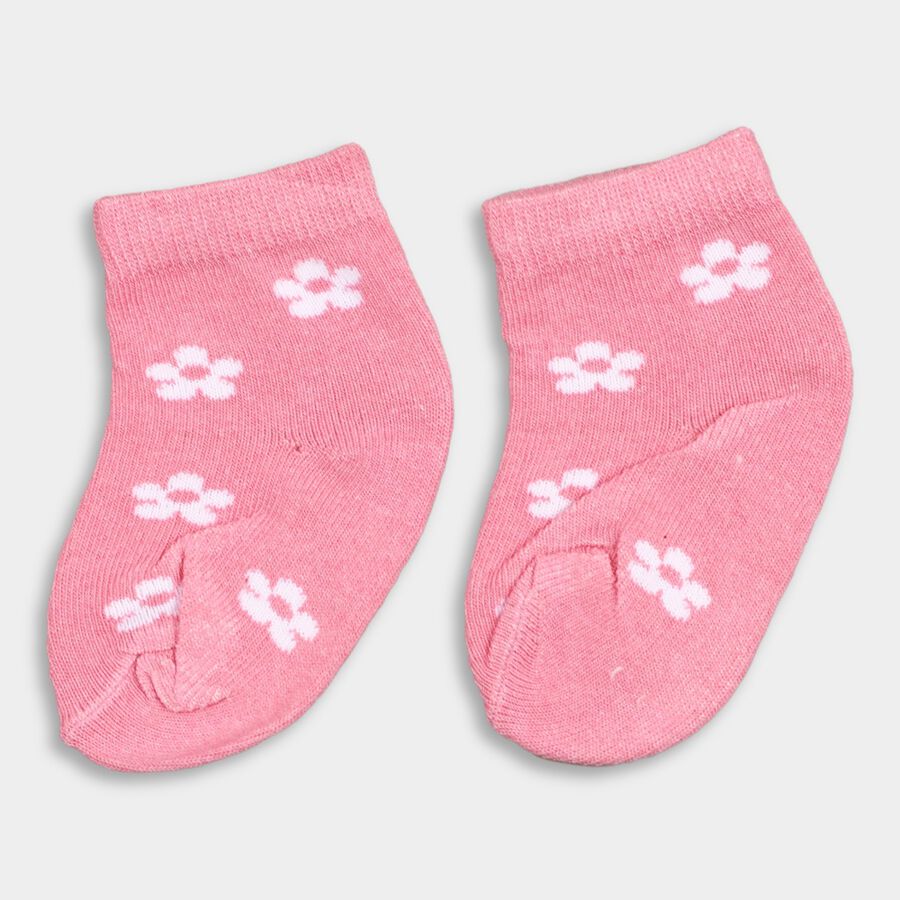 Infant's Socks (Pack of 3), Pink, large