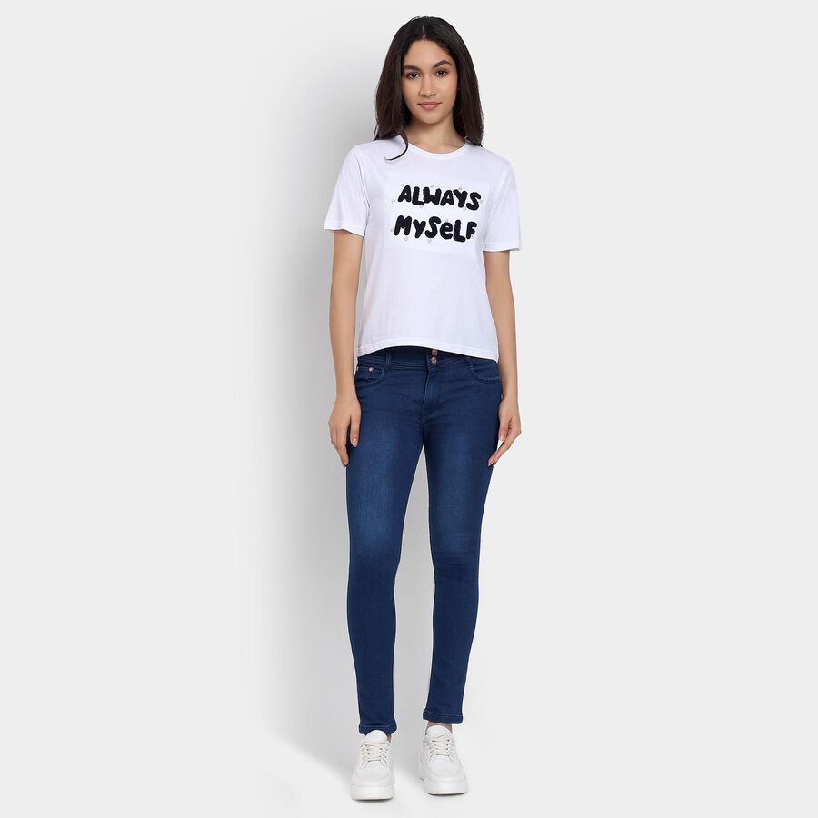 Ladies' Jeans, Dark Blue, large image number null