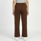 Women's Brown Regular Fit Solid Track Pants, Brown, small