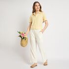 Ladies' Trousers , ऑफ व्हाइट, small