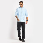 Cotton Solid Casual Shirt, Light Blue, small image number null