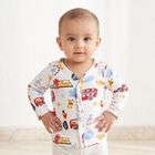 Infants White Cotton V-Neck Regular T-Shirt, White, small