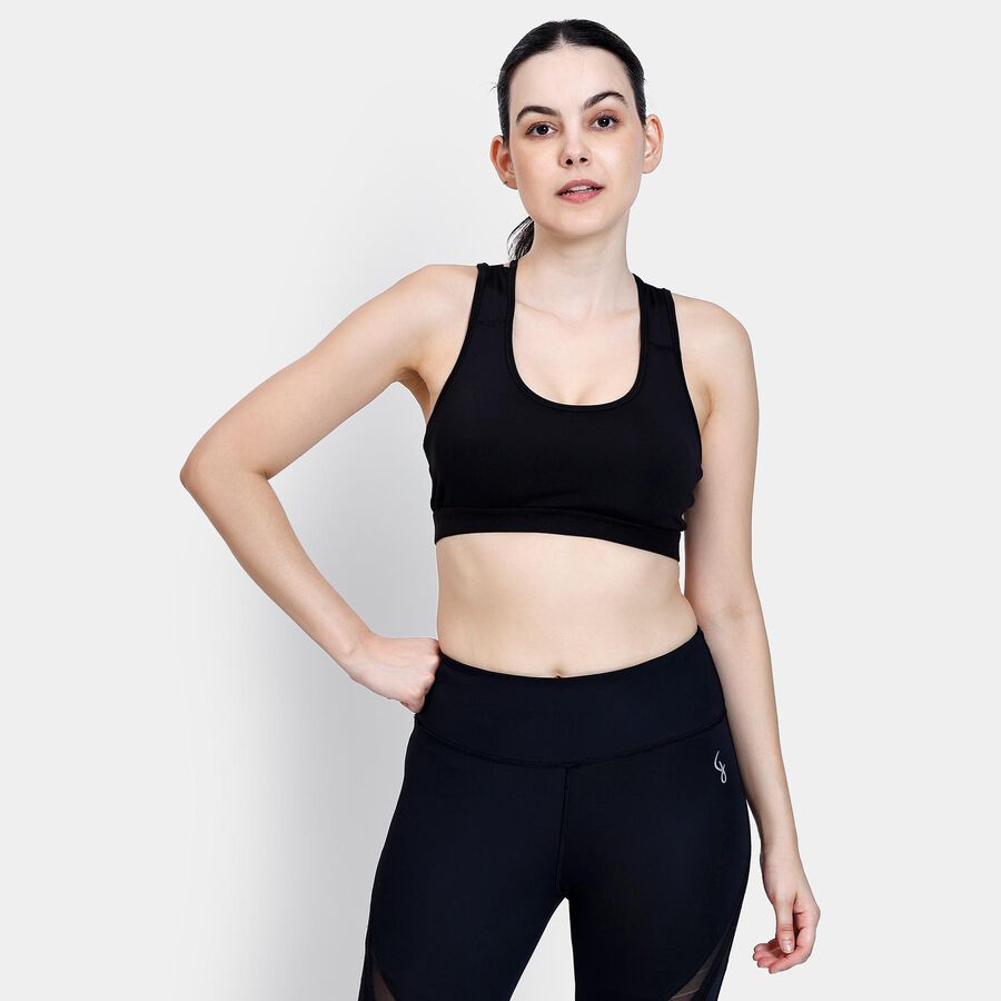 Ladies' Sports Bra , Black, large image number null