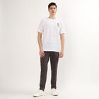 Men's Slim Fit Casual Trousers, Dark Grey, small