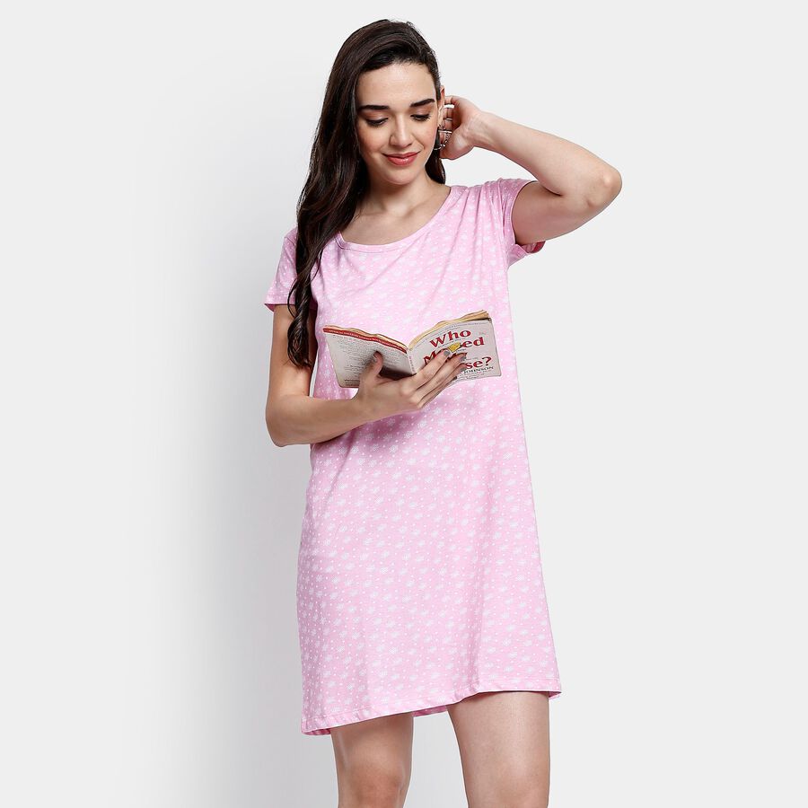 Ladies' Nighty, Light Pink, large image number null