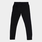 Girls Black Relaxed Fit Cargo Jogger Jeans, काला, small