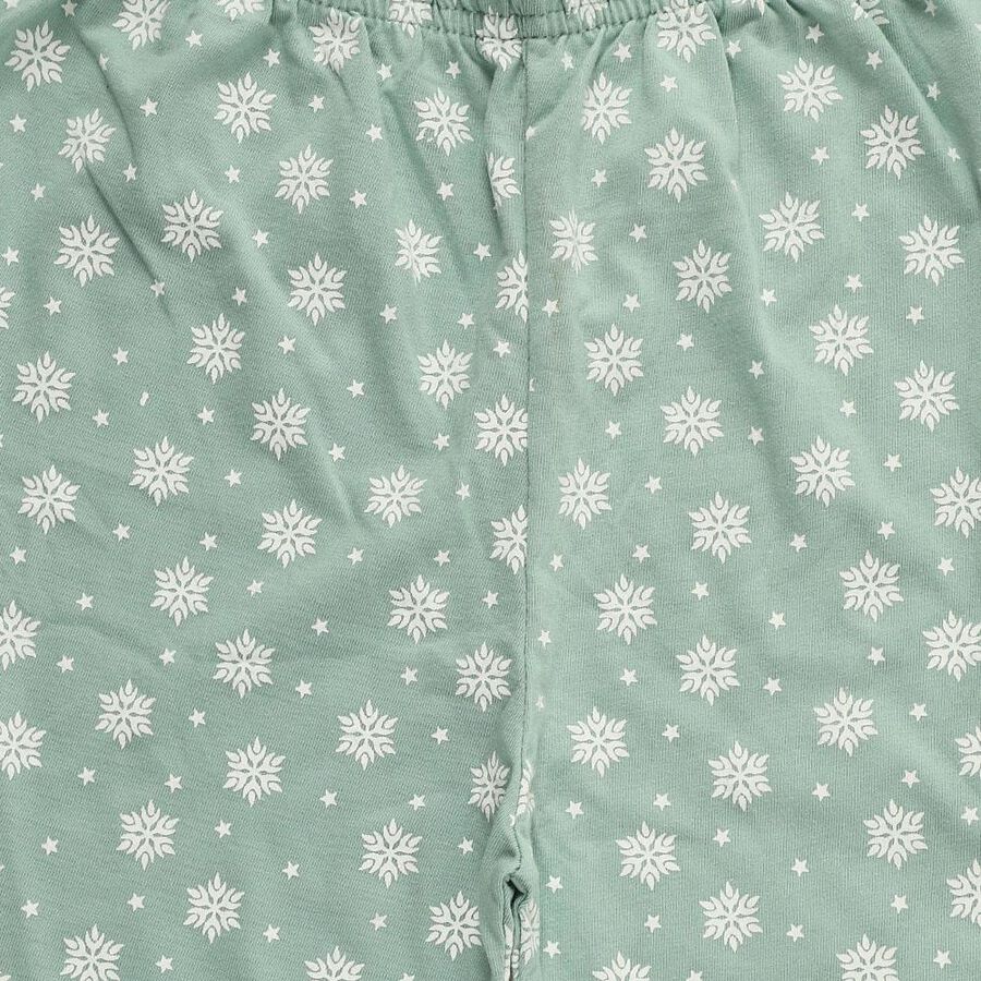 Girls' Pyjama, हल्का हरा, large