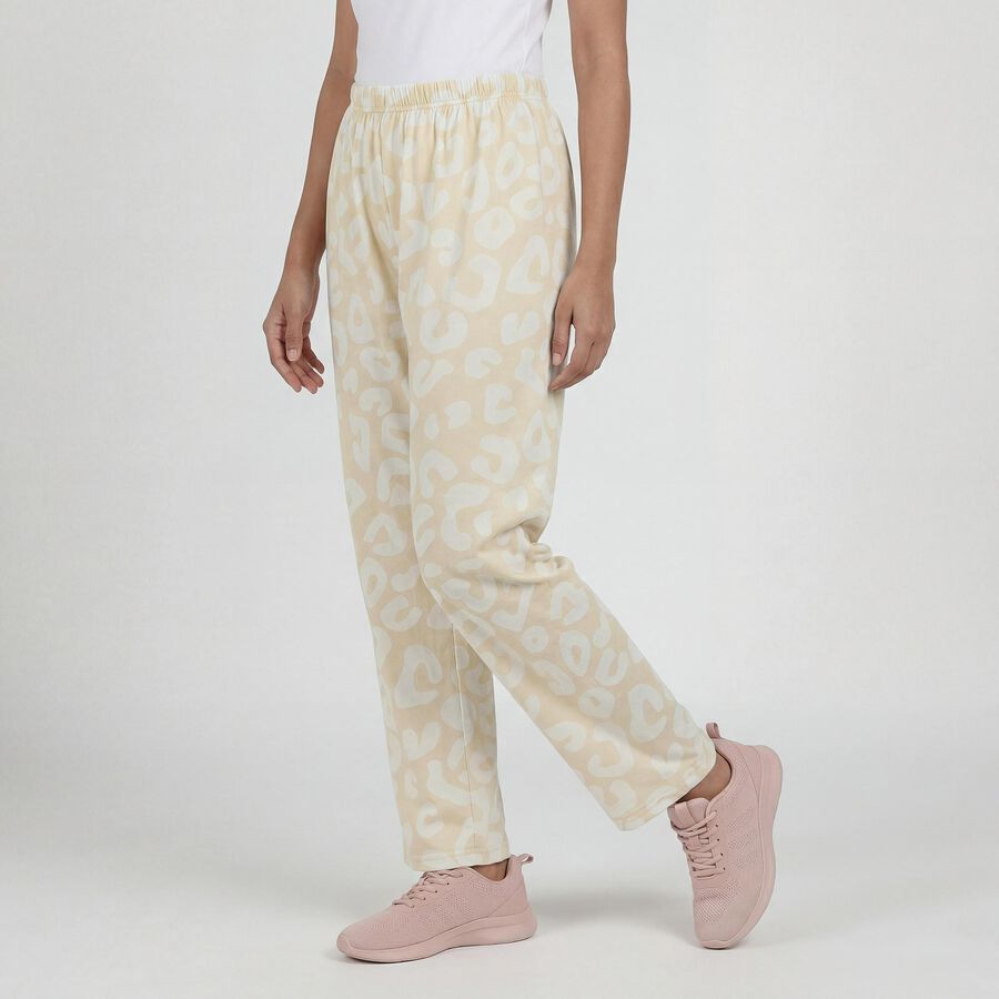 Women's Beige Relaxed Fit Pyjama, Beige, large