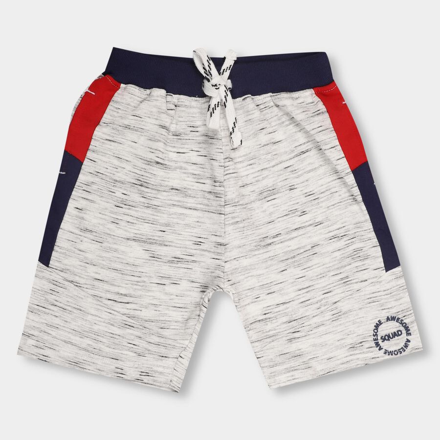Boys' 100% Cotton Bermudas , Ecru Melange, large image number null
