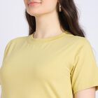 Ladies' 100% Cotton Round Neck T-Shirt , Khaki, small image number null