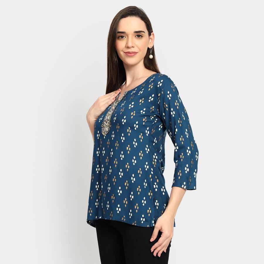 Ladies' Kurti, Mid Blue, large image number null