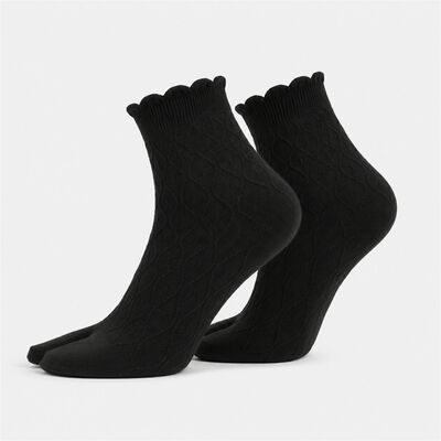 Women's Black Regular Fit Pack of 1 Socks