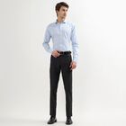 Men's Light Powder Blue Cotton Cut Away Collar Slim Fit Shirt, Light Blue, small image number null