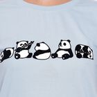 Ladies' Round Neck T-Shirt, हल्का नीला, small image number null