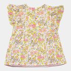 Girls Printed Blouse, Off White, small image number null