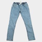 Boys' Light Blue Regular Fit Washed Jeans, Light Blue, small