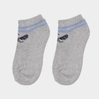 Boys' Light Grey and White Regular Fit Ankle-Length Socks Pack of 2, मिश्रित हल्का ग्रे, small image number null