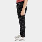 Girls Navy Blue Regular Fit Heart Printed Pyjama, नेवी ब्लू, small