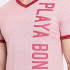 V Neck T-Shirt, Maroon, small image number null
