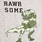Boy's Half Sleeves T-Shirt, Light Grey, small image number null