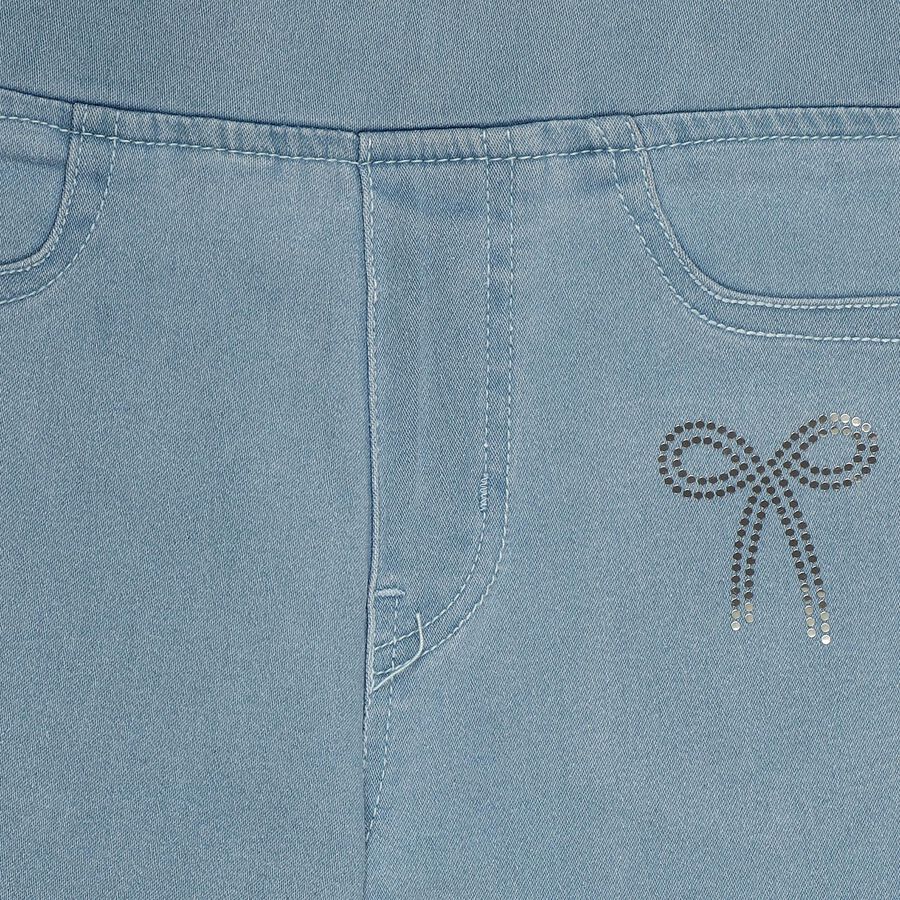 Girls' Light Blue Regular Fit Stretchable Jeans, Light Blue, large