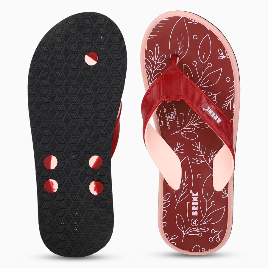 Ladies' Slipper, मरून, large