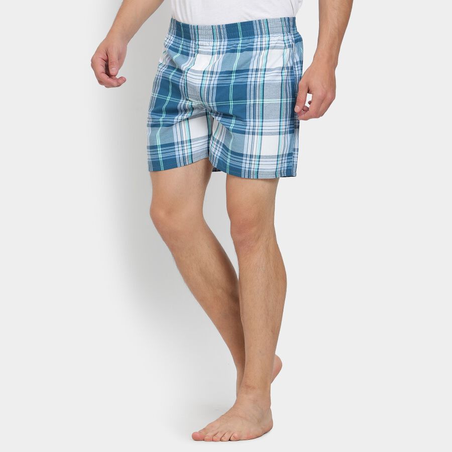 Men's Boxers, टील ब्लू, large