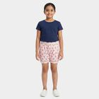 Girls Pink Regular Fit Printed Bloomer, गुलाबी, small