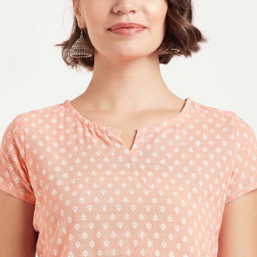 Cotton Kurta, Peach, large image number null