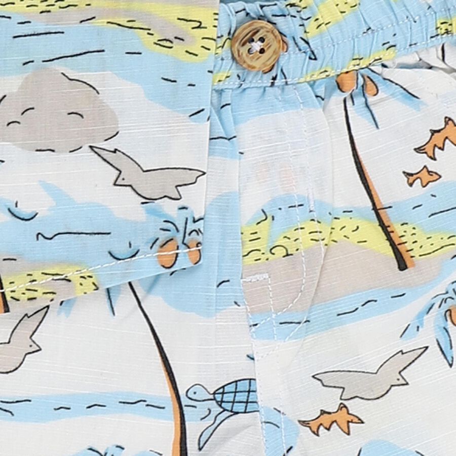 Infants' 100% Cotton Baba Suit, Aqua, large image number null