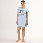 Ladies' Knee Length Nighty , Light Blue, small image number null