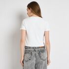 Ladies' Round Neck T-Shirt , सफ़ेद, small