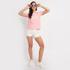Round Neck T-Shirt, Pink, small image number null