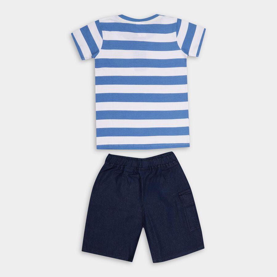 Boys' 100% Cotton Woven Baba Suit , White, large image number null