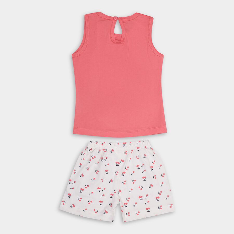 Infant Girls' 100% Cotton Short Set , Pink, large image number null