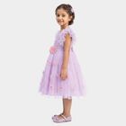 Girls' Lilac A-Line Casual Frock, Lilac, small