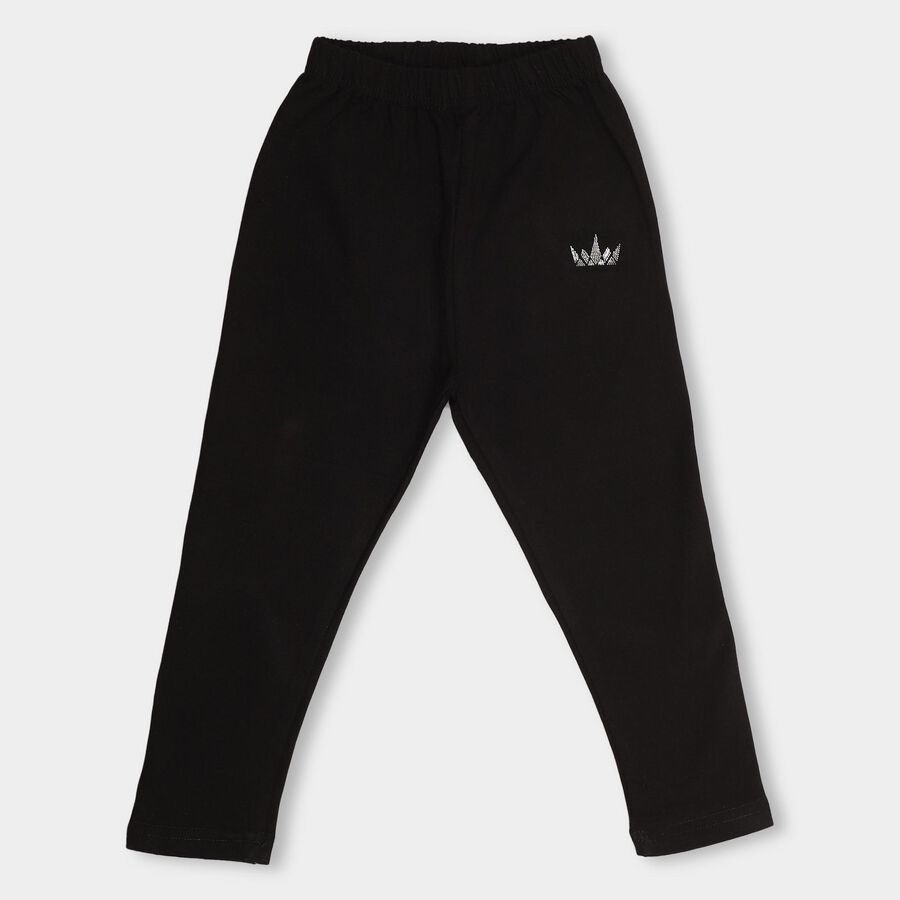 Girls' Legging, काला, large image number null