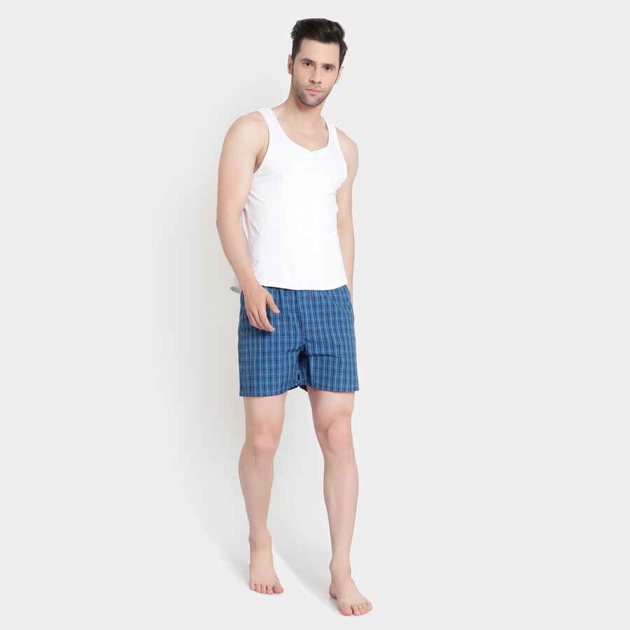 Checks Boxers, Navy Blue, large image number null