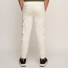 Boys' Off-White Cotton Blend Cargo Pyjama, ऑफ व्हाइट, small image number null