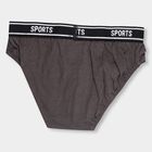 Boys' 100% Cotton V-Cut Briefs , Dark Grey, small image number null