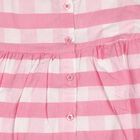 Infants' Pink Cotton Casual Frock, Pink, small