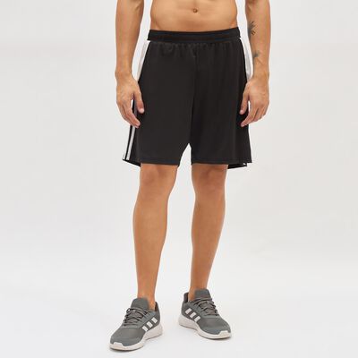 Men's Jet Black Regular Fit Sports Shorts